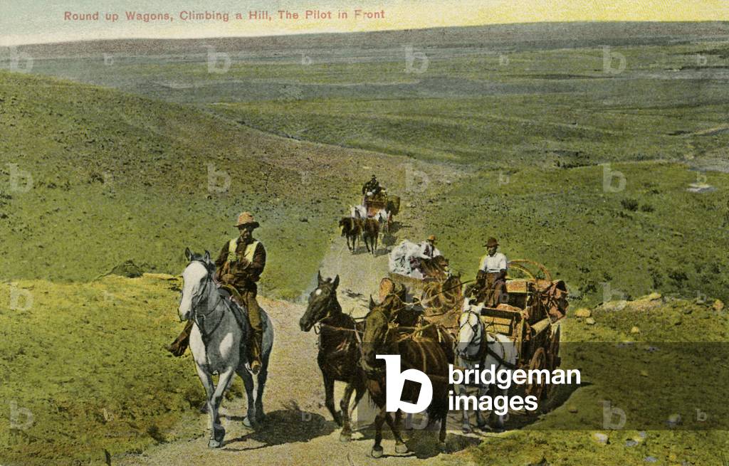 Wagons on the prairie