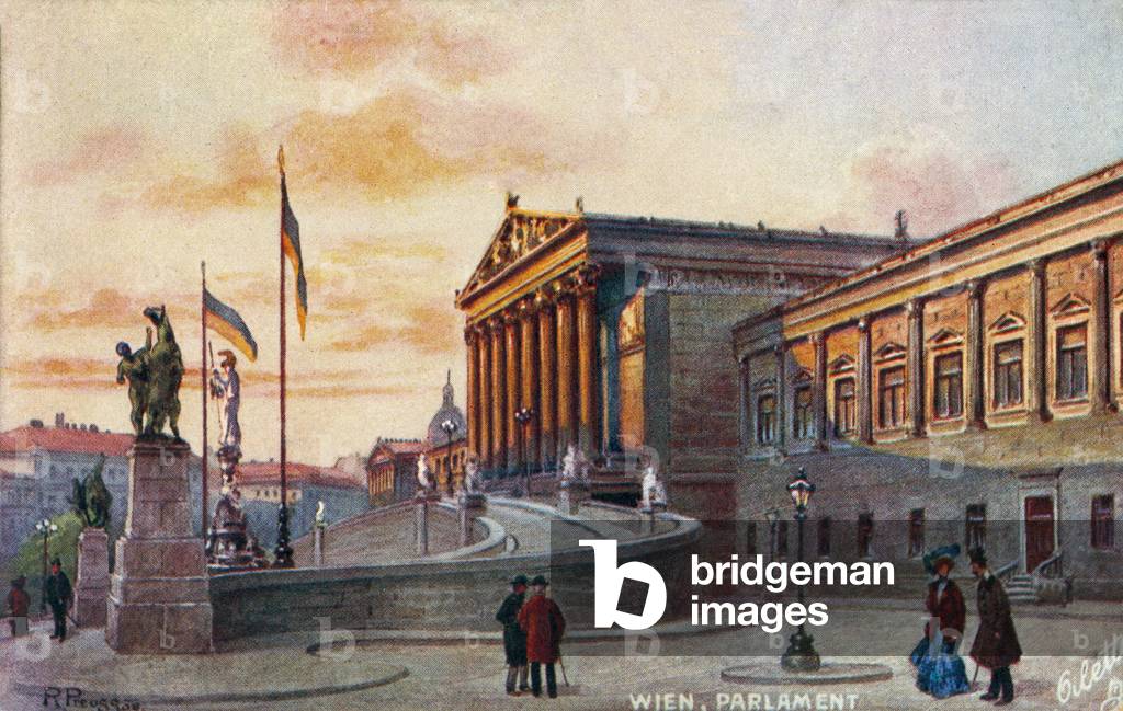 Parliament House Vienna, end of 19th/20th century (postcard)