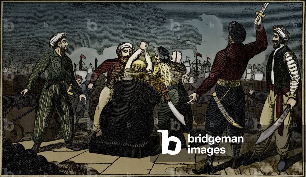 Algerines firing off the French consul