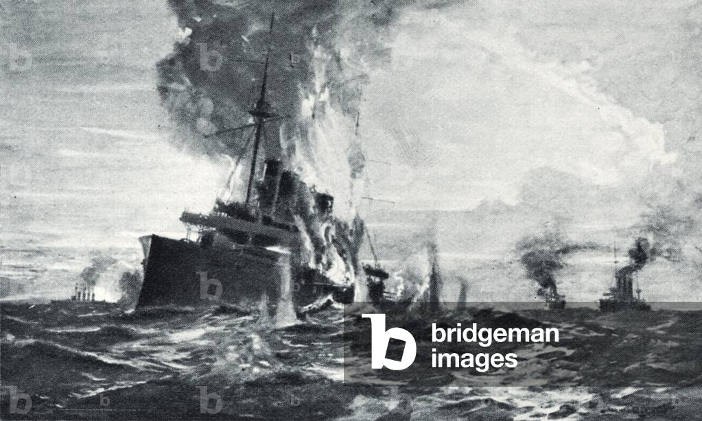 'Battle of Coronel in 1914 (print)