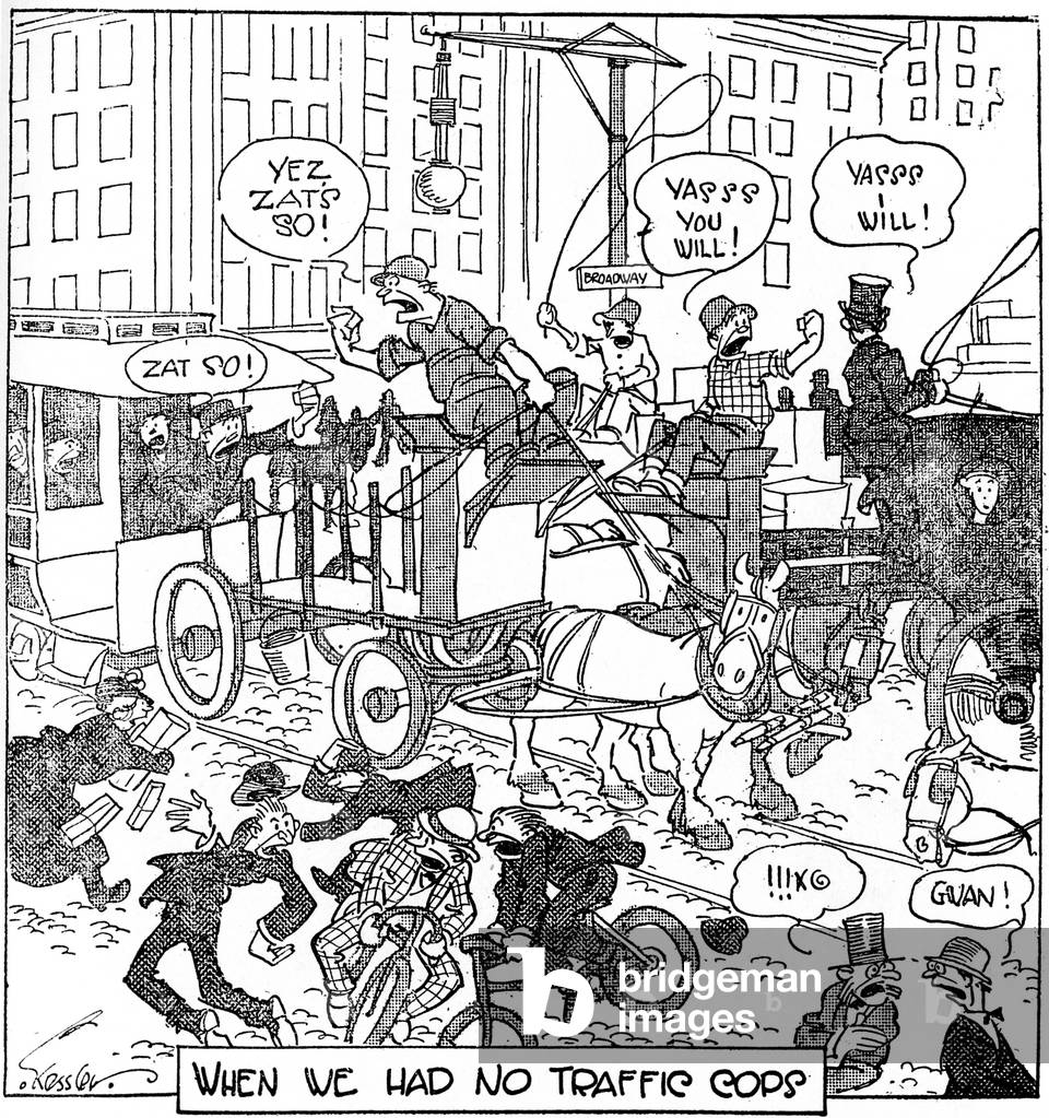 Traffic in New York, late nineteenth century