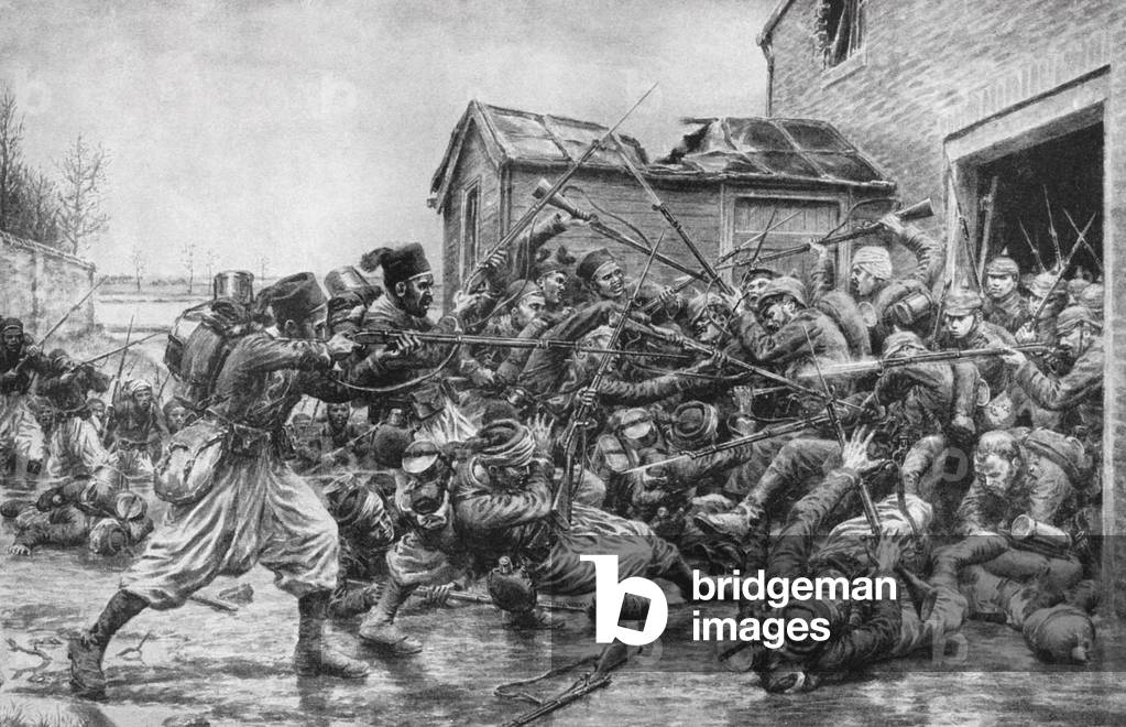 WWI - Prussian infantry attacked by Turco forces