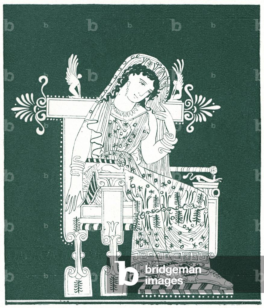 Phaedra in Greek mythology, 19th century (drawing)