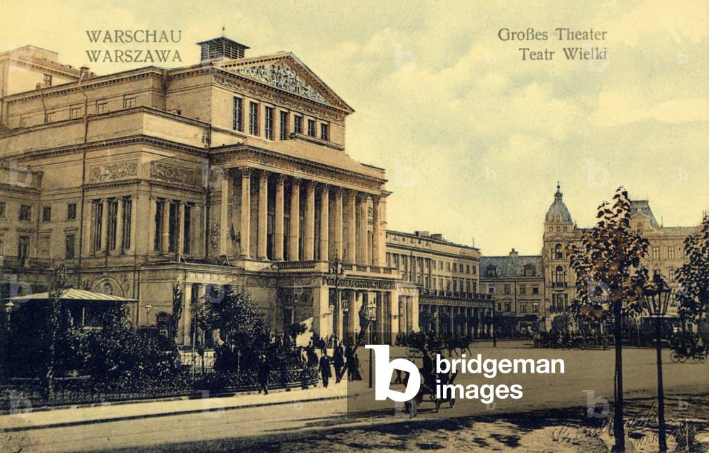The Grand Theatre in Warsaw (postcard)