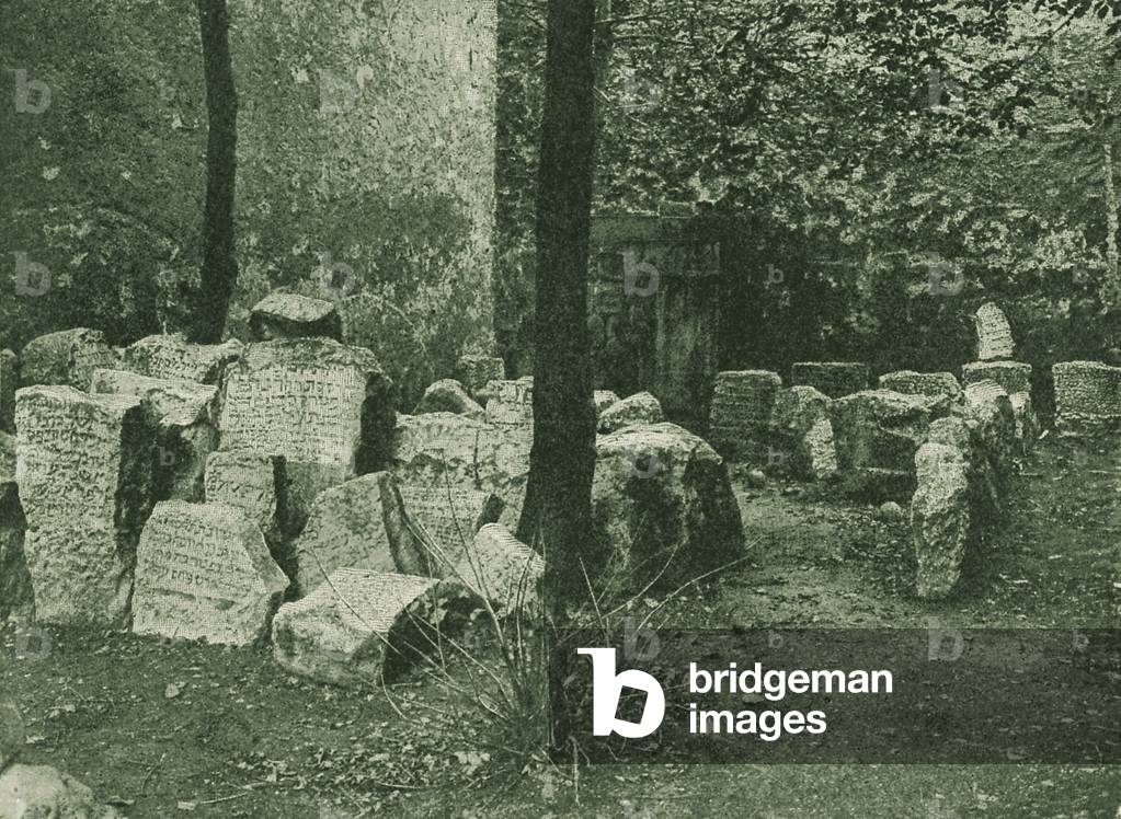 Ancient remains of Jewish cemetery at Mayence