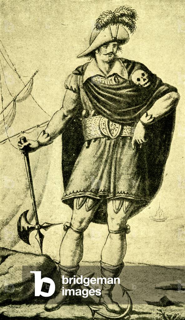 Montbars, the Exterminator - wearing skull and crossbones