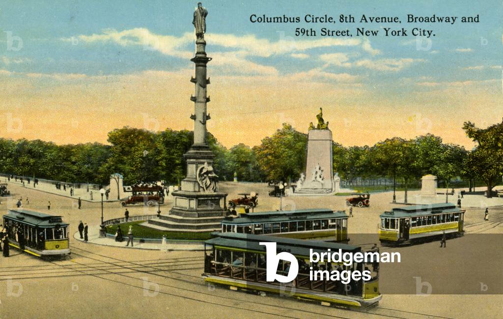 Columbus Circle, 8th Avenue, Broadway and 59th Street,  New York,
