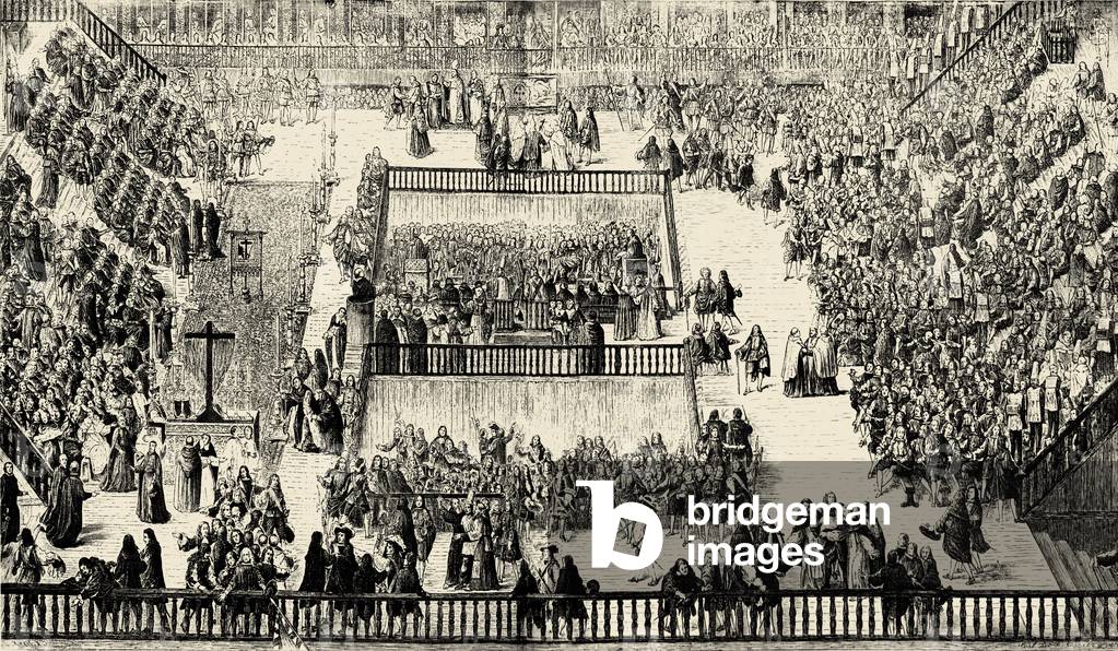 Auto da fe in the Plaza Mayor, Madrid 1680
