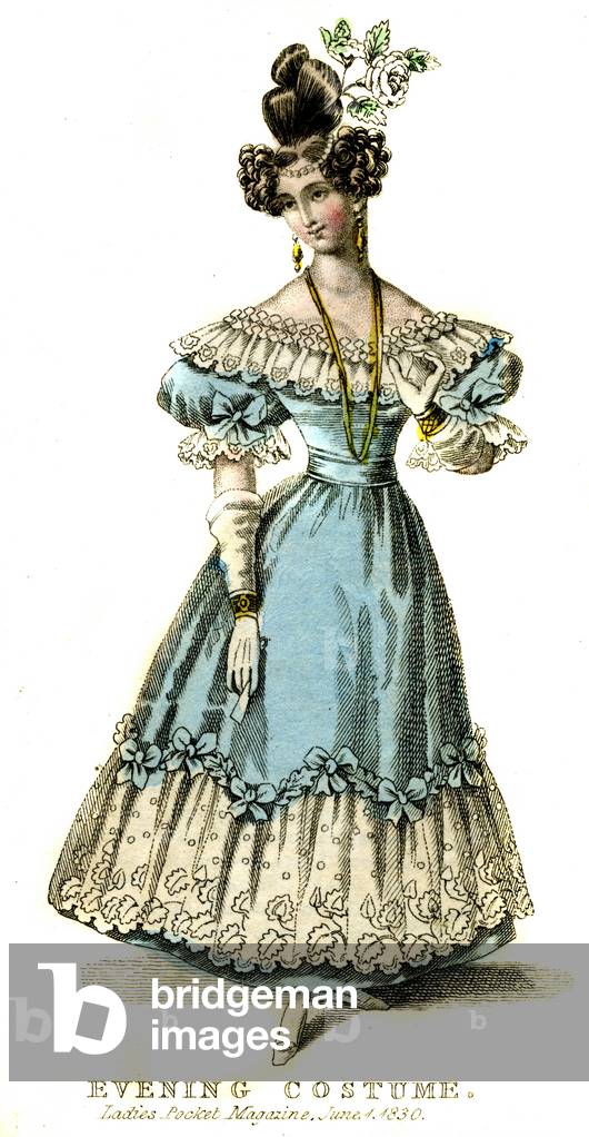 Evening dress from 1830 - fashion