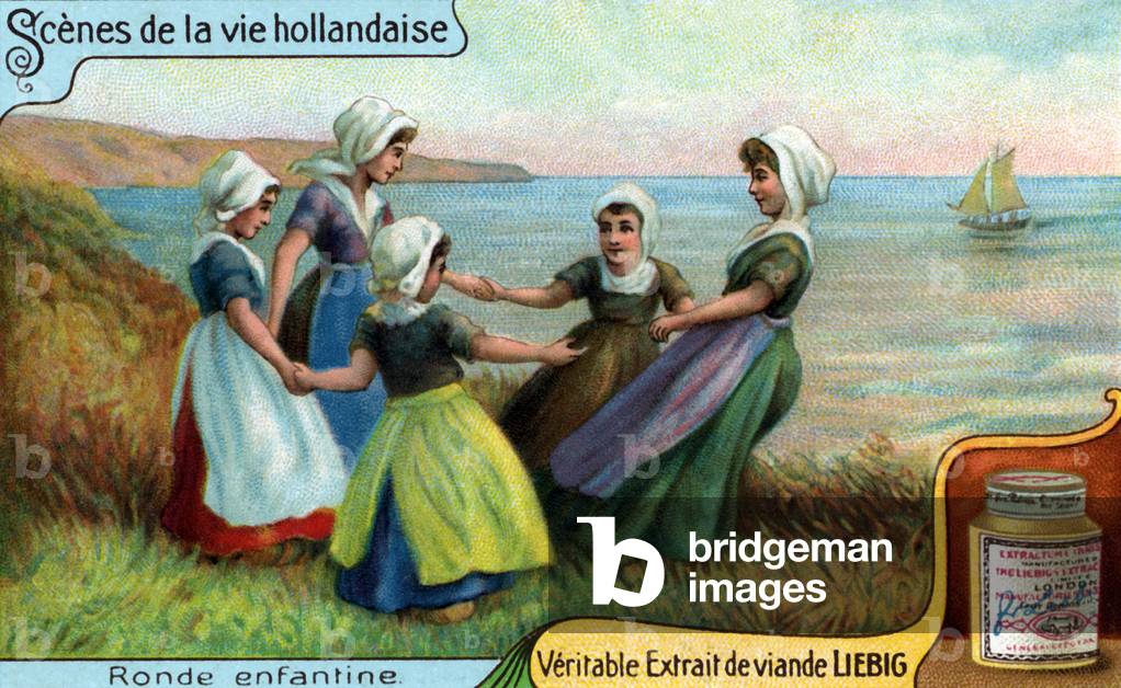 Scenes of Dutch Life: Girls dancing in a circle