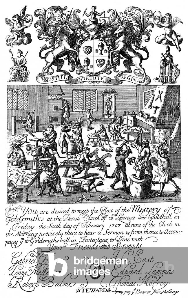 Invitation to a meeting of the Goldsmiths' Company