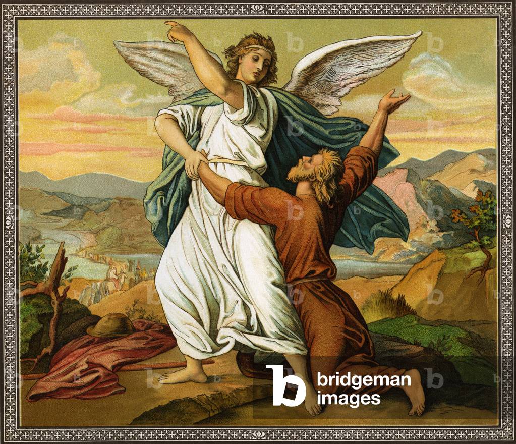 Scene from the Old Testament Stories, 1880 (engraving)