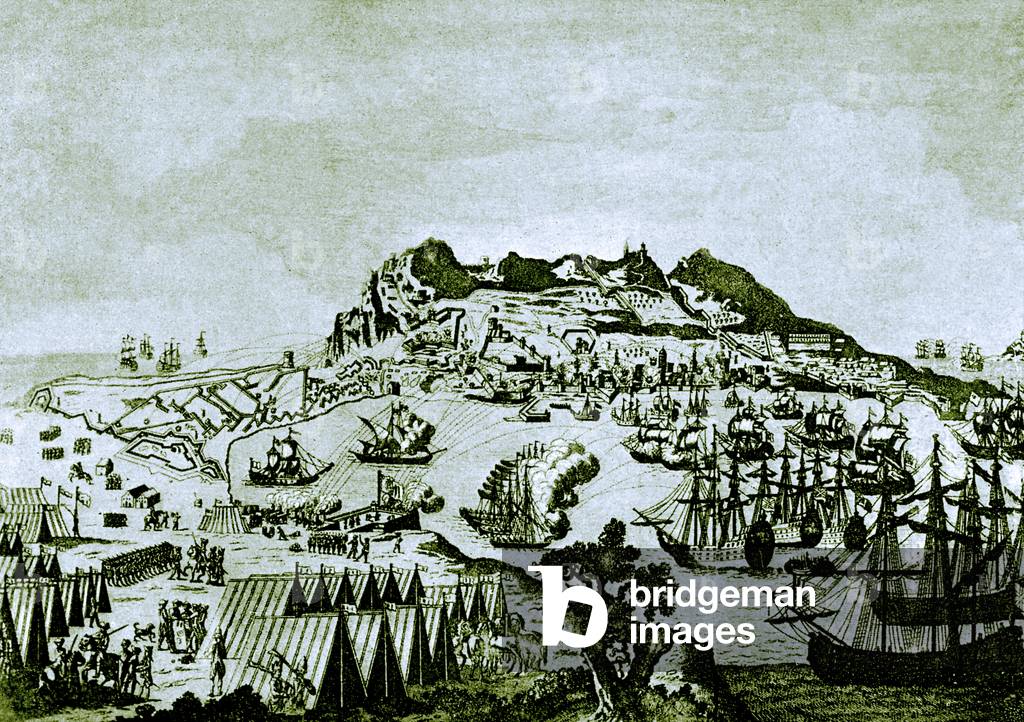 View of the bay of Gibraltar, 12 April 1781