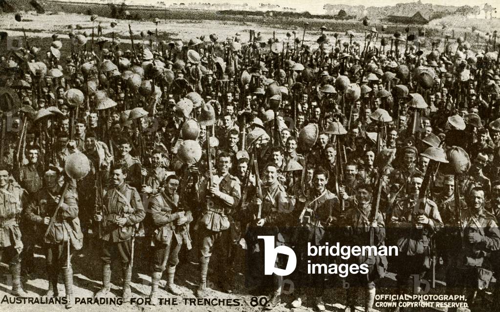World War 1: Australians parading for the trenches
