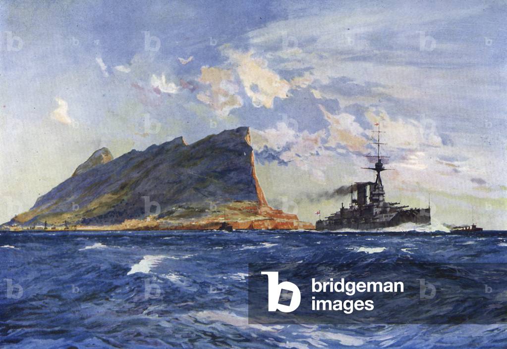 British Battleship off to  Gibraltar