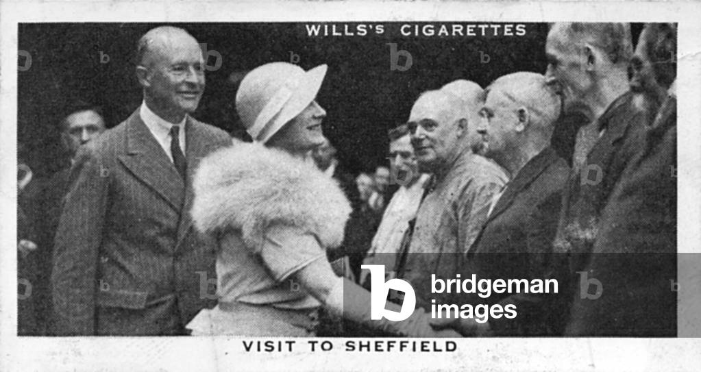 Queen Elisabeth in Sheffield, 1934