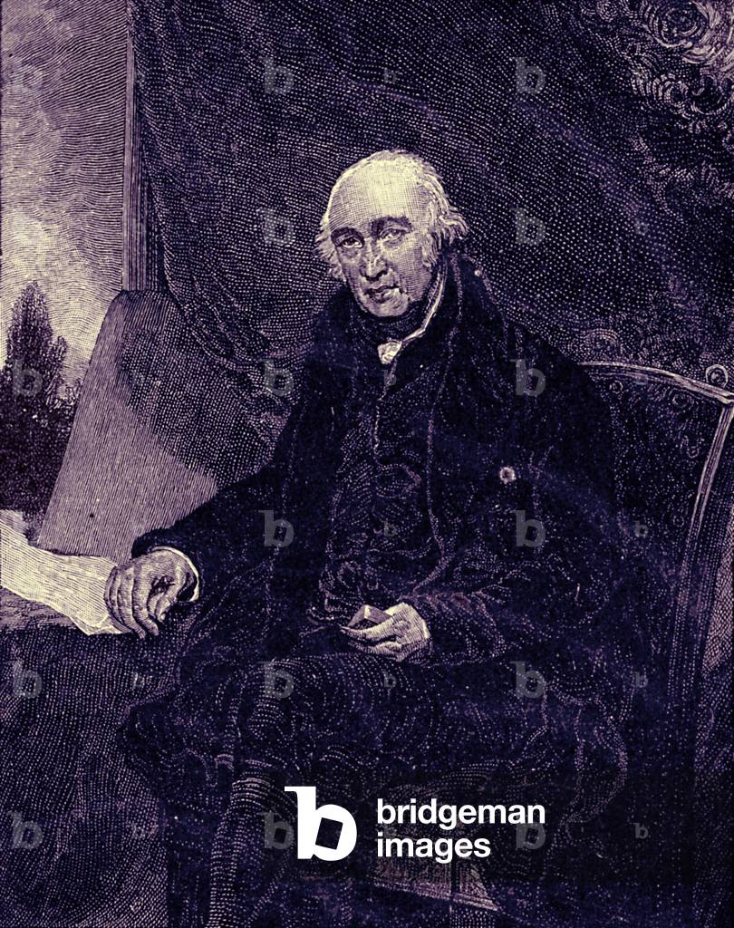 James Watt, Scottish inventor and mechanical engineer (print)