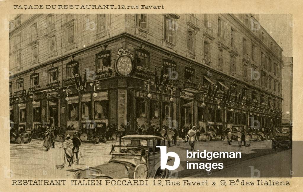 Poccardi Italian restaurant, Paris - early 20th century