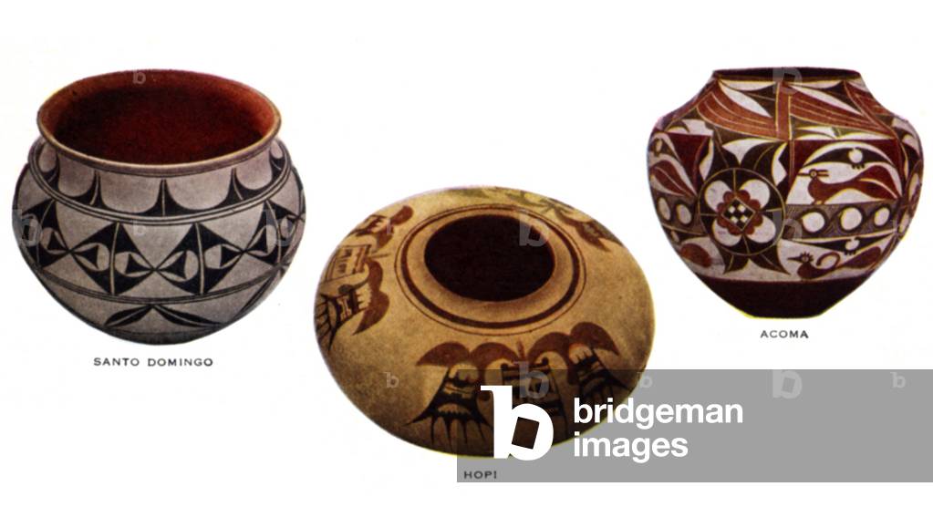 Native American clay pottery