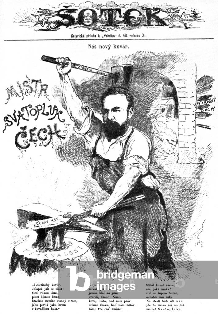 Czech nationalist caricature by