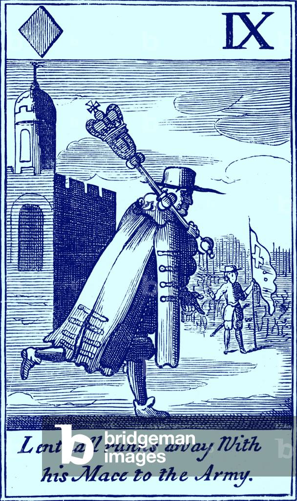 'Lenthall runs away with his mace to the army'