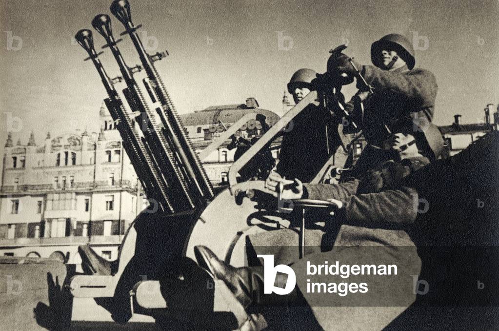 Anti-aircraft station in the