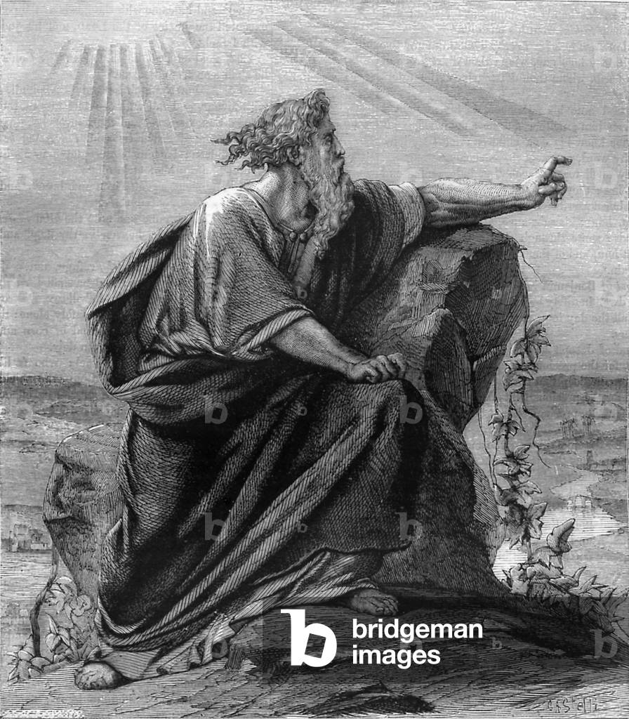 Moses viewing the promised land - Bible