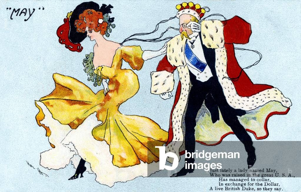 ' May' - humorous British postcard