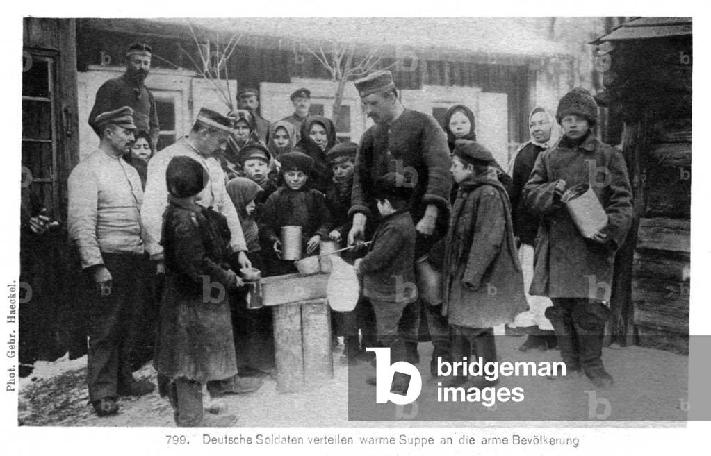 German Occupation on the Eastern Front  in WWI, 1914-1918 (b/w photo)