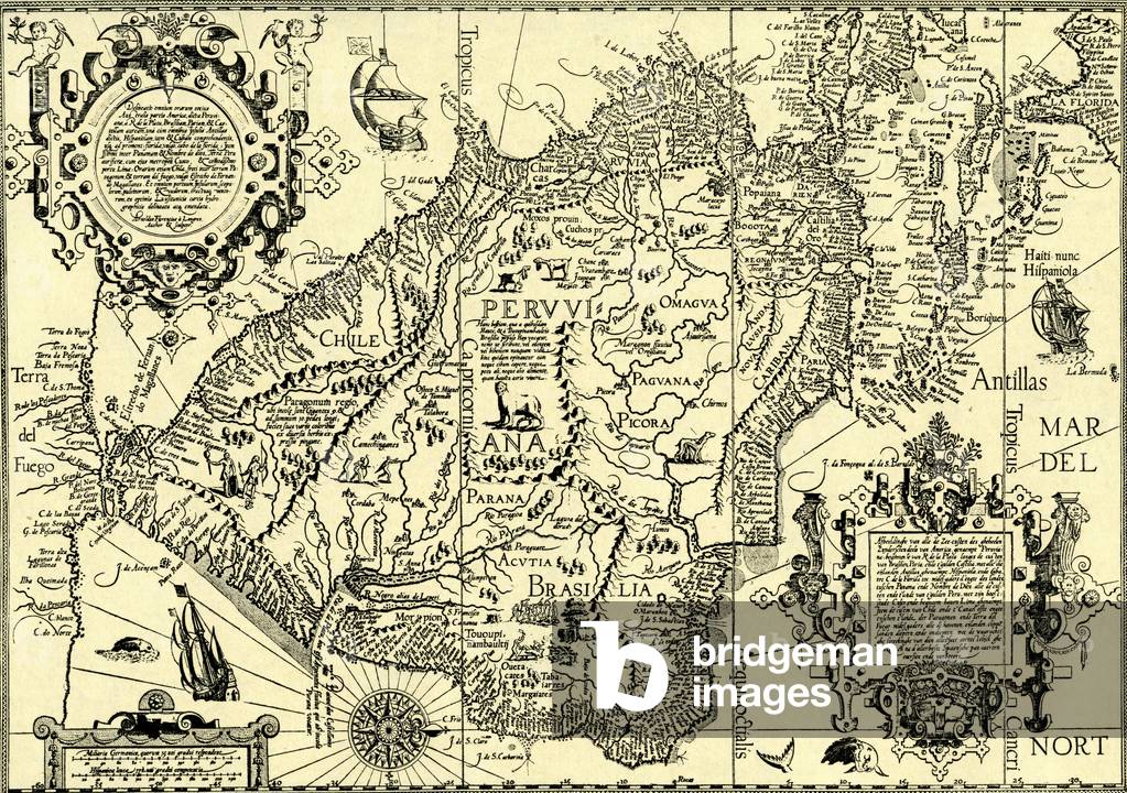 The Sea Coasts of South America  - map