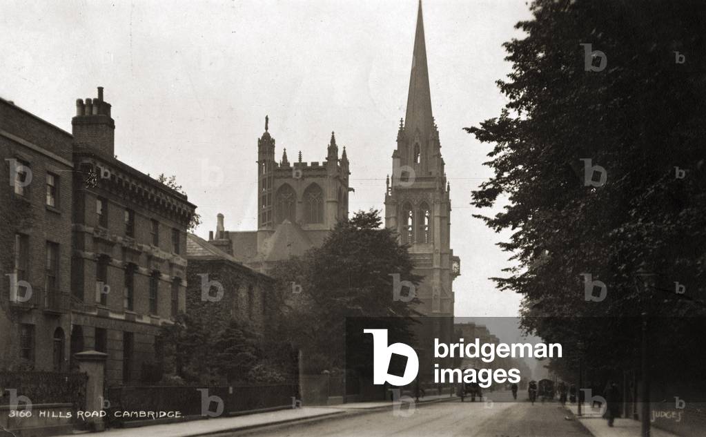 Cambridge -  showing Hills Road in the early 1900 's (postcard0