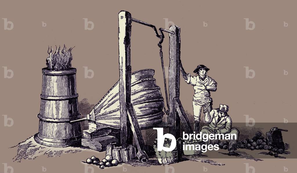 Casting cannon balls