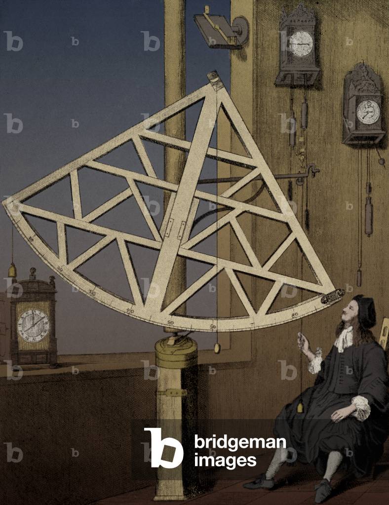 Hevel measuring Stellar Altitudes with the Quadrant
