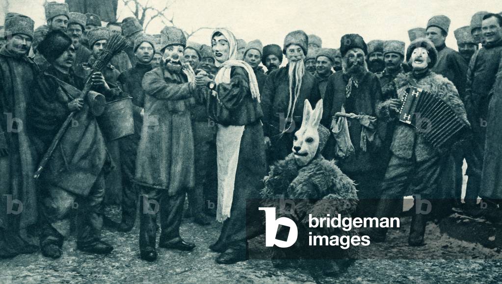 Russian Soldiers' Masquerade Party during World War 1