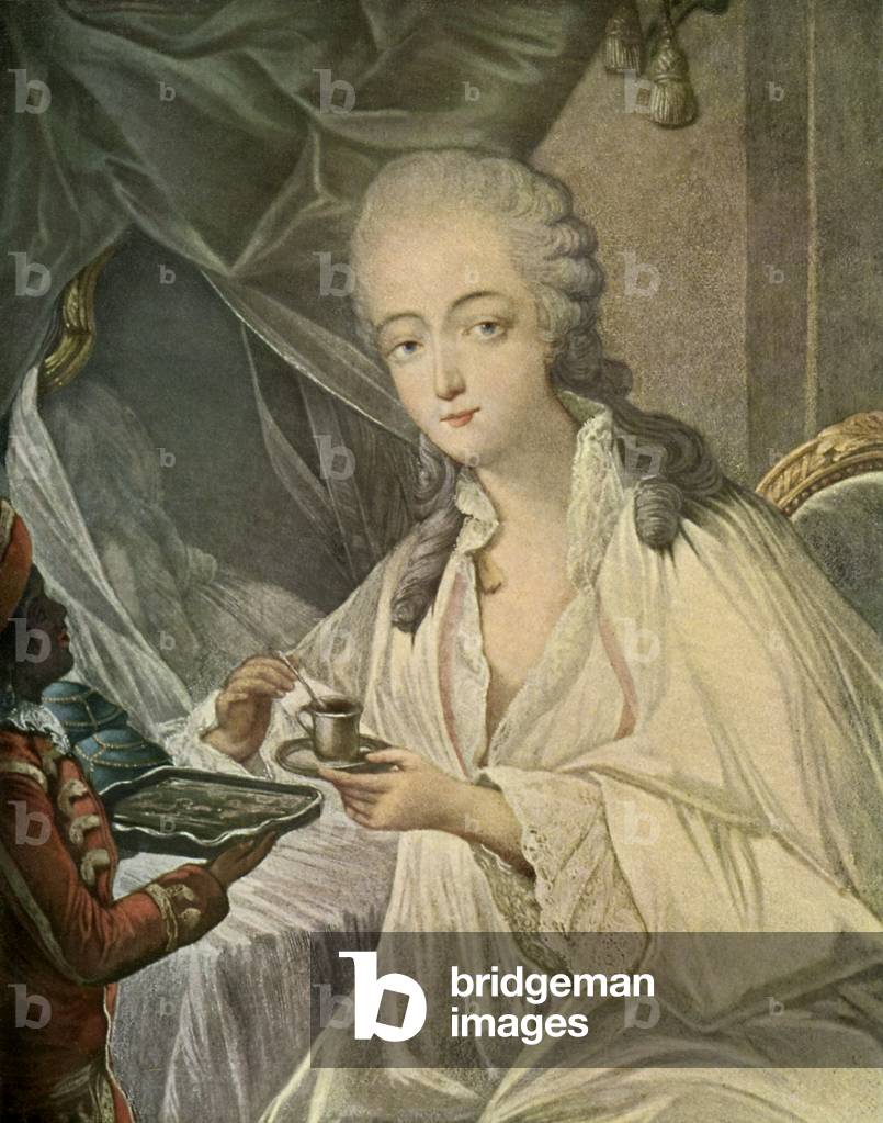 Madame Du Barry and the page Zamore, from 'French Colour Prins of the XVIII, 1913 (print)