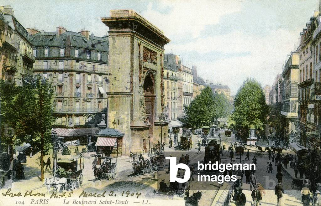 Boulevard Saint- Denis, Paris, c. 1904.
