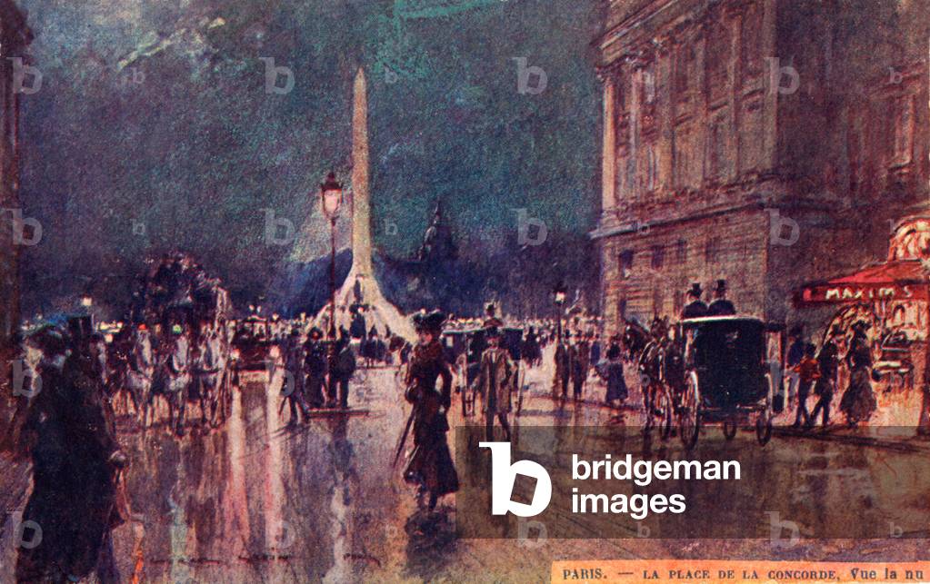 PARIS. La Place de la Concorde (postcard)