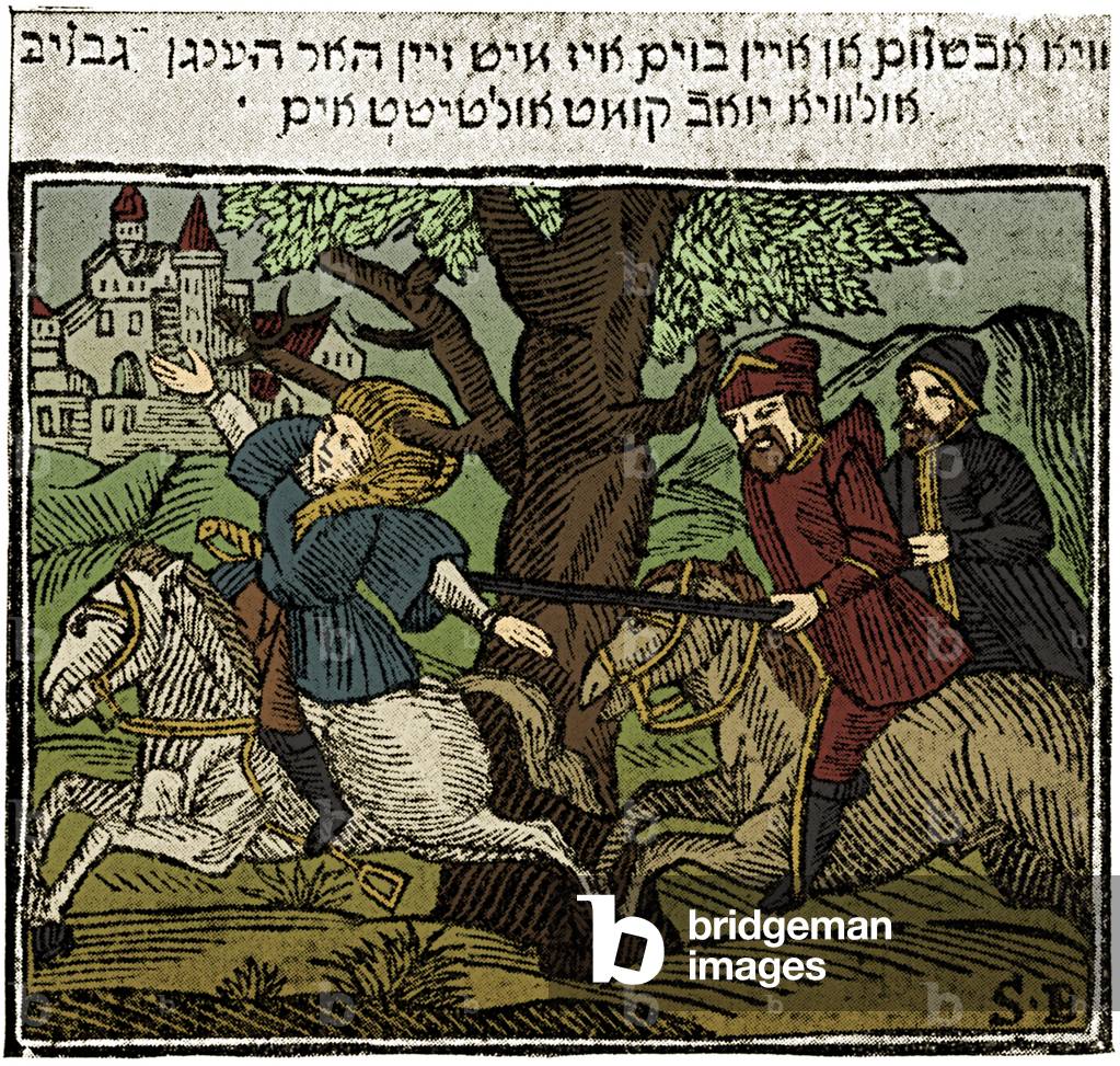 Absalom caught in a tree