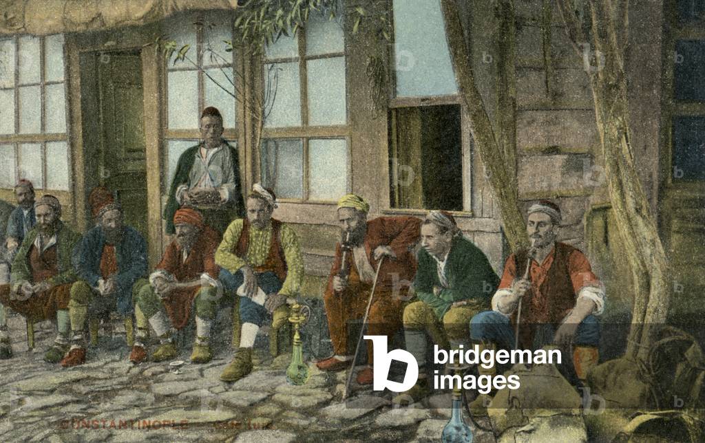 Café, Constantinople, late 19th/beg 20th century (postcard)