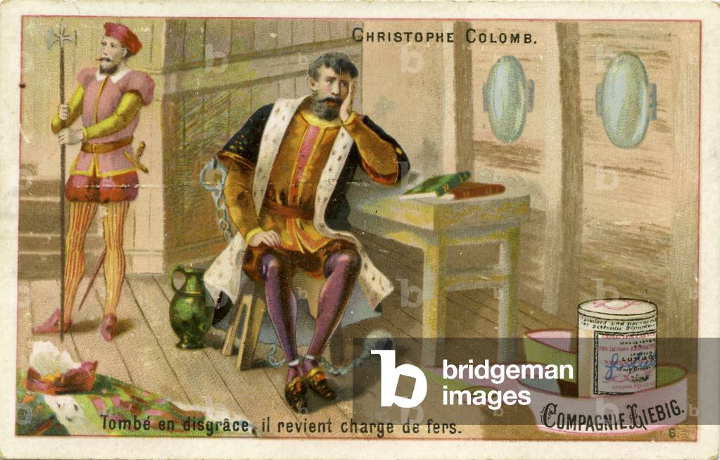 Christopher Columbus is arrested and sent  back to Spain