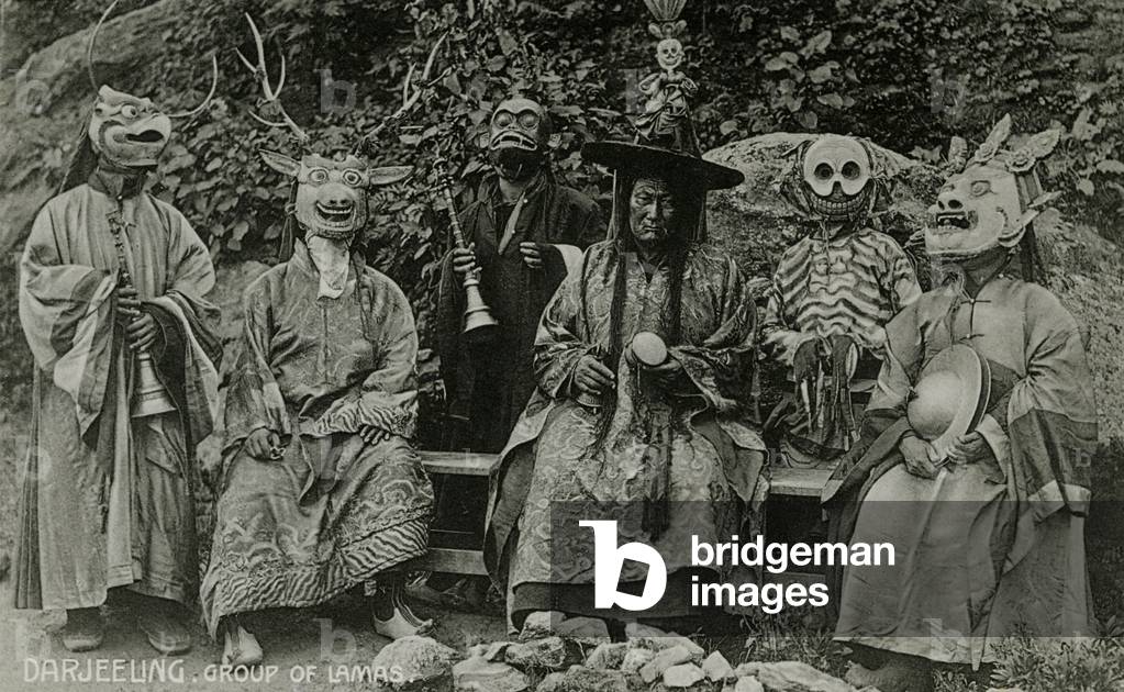 Group of Lamas, Darjeeling