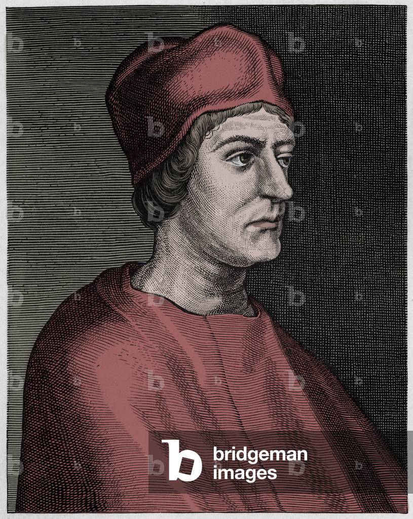 John Colet, English Theologian, 19th century (print)