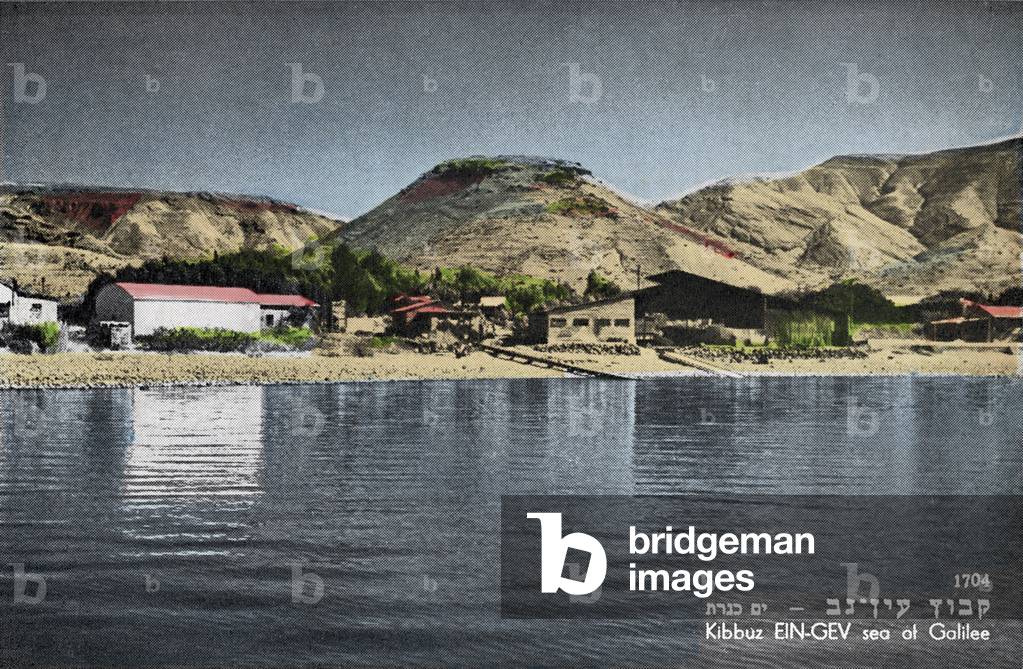 Kibbutz Ein Gev on the shore of the Sea of Galilee/ Kinneret, 1950-59 (photo)