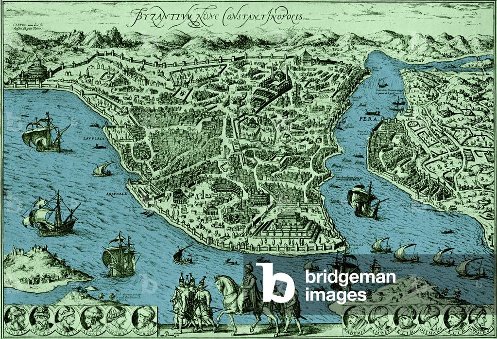 Map of Constantinople