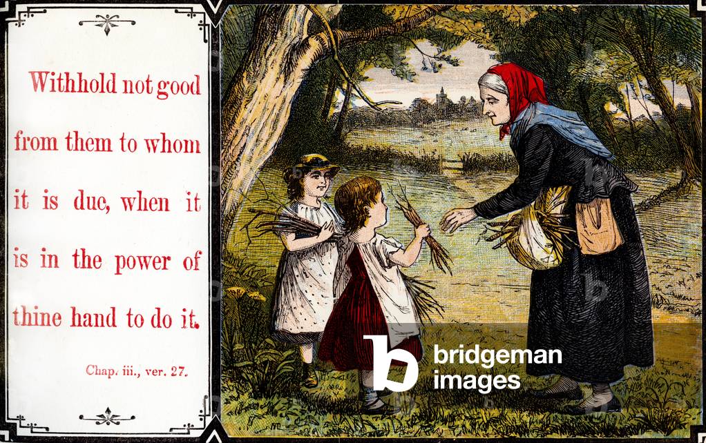 Teaching chidren morals: 'Withold not good from them - Bible