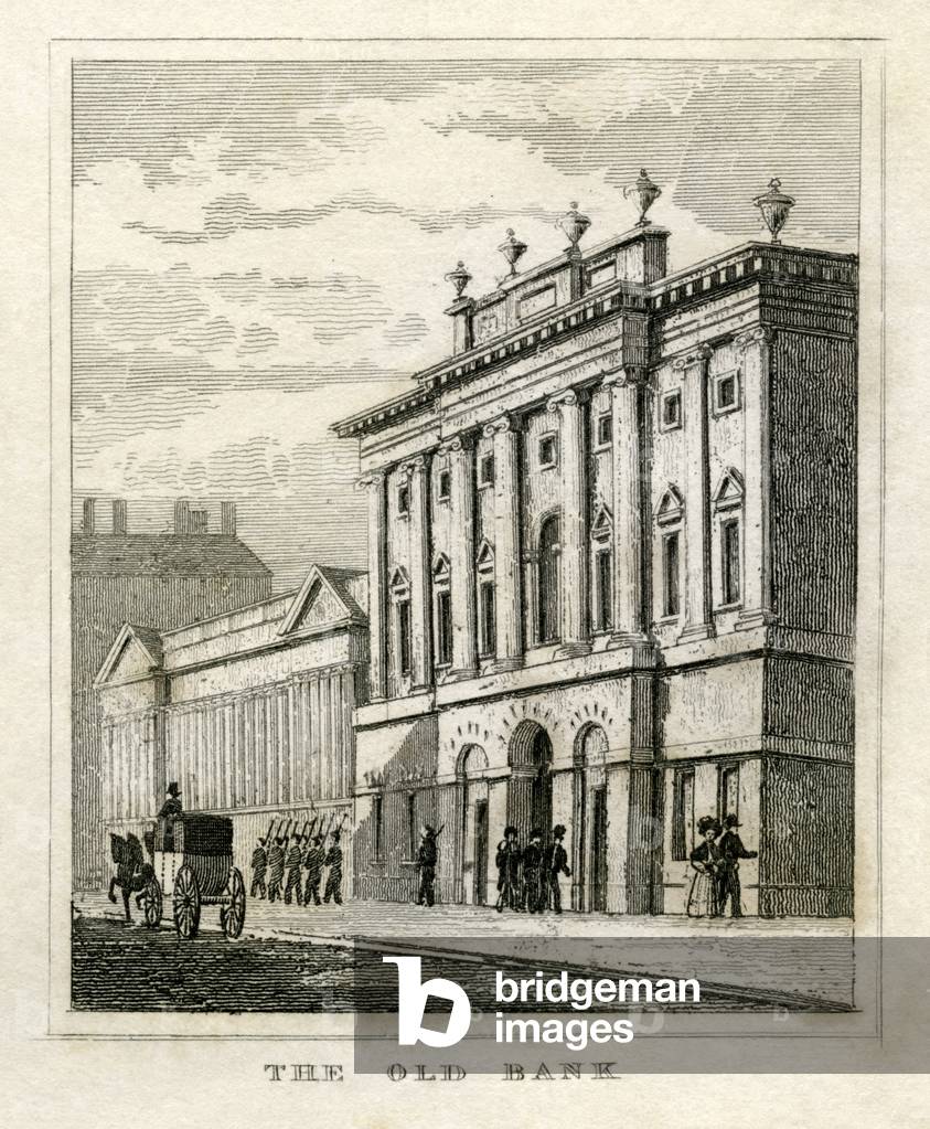 Old front of the bank of England prior to 1835