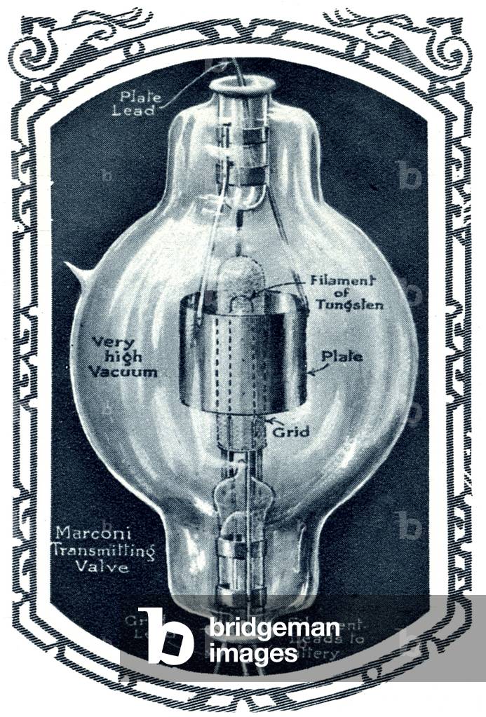Thermionic valve, from The Illustrated London News Silver Jubilee Record, 1935 (print)