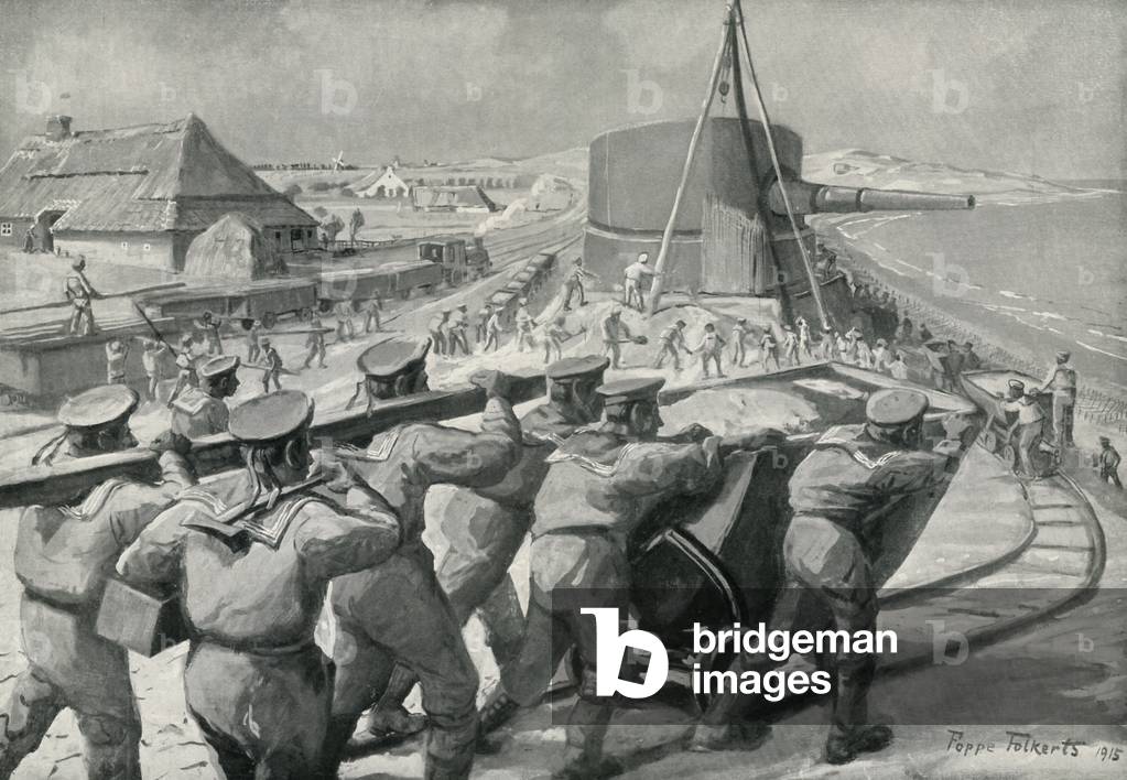 World War 1: German artillery  marines