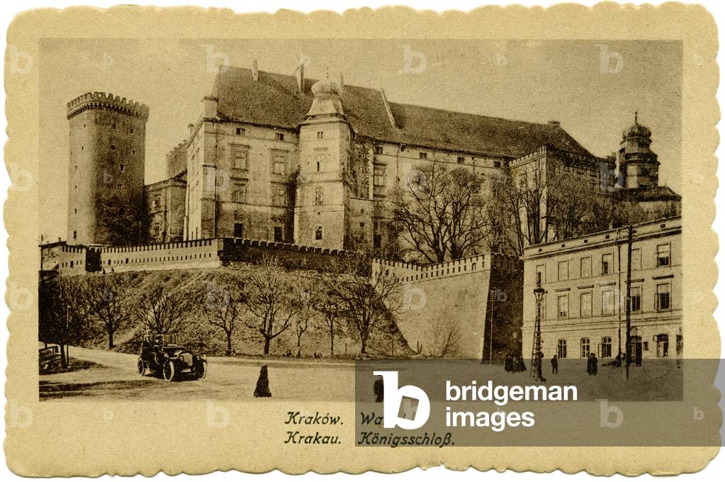 Wawel Castle, Krakow, 1918