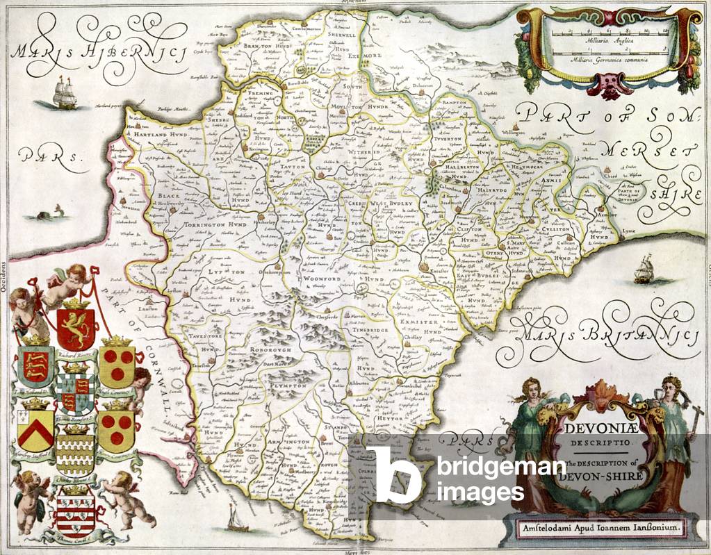 Map of the County of Devon